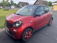 Smart ForFour passion röd 2015 Panoramatak
