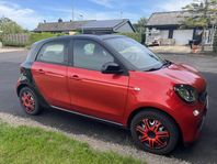 Smart ForFour passion röd 2015 Panoramatak