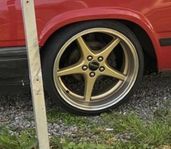 Mk18 Guld/ Silver , 21” Porsche Volvo 15-19” Sommardäck mm