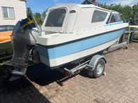 Flipper 575 med Honda 75hk 4-takt 80km Tiki Trailer