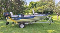 Linder Sportsman 445 med Suzuki 25 hk & trailer i nyskick!
