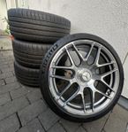 19 tums AMG fälgar , Michelin pilot sport däck 5x112 nyskick