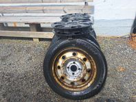 Dubbdäck på stålfälg 175/65R14