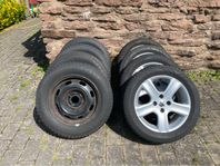 Nokian sommar- och vinterdäck på fälg