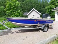 Insjöbåt Marine 15fot + Honda 15hp + Båtvagn