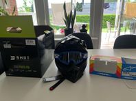 Ny i kartong Shout pulse kid hjälm och Alpinestars googels