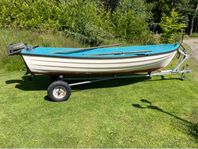 Smögen 45+ motor 4hk och trailer.