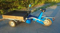 Eldriven packmoped - nyrenoverad!