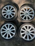 Fälgar 18" 5x112 till VW Passat (med slitna sommardäck)