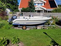 Uttern S52, Yamaha F60 och Thule obromsad trailer