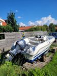 Uttern S52, Yamaha F60 och Thule obromsad trailer