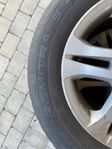 4 sommardäck 215/60ZR16 på alu-fälg – OK skick
