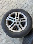 4 sommardäck 215/60ZR16 på alu-fälg – OK skick
