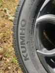 SUBARU fälger 5/100 med KUMHO friktion vinterdäck 225/60 R17