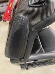 Porsche GT3 stolar 2010 kolfiber / svart skinn