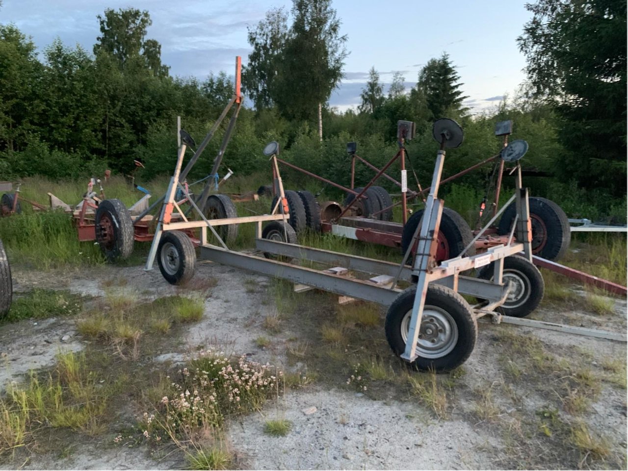 Stabil båtvagn för segelbåt t...