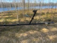 Obromsad båtvagn