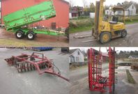 Spannmålskärra, Truck, Tallriksharv,  Harv