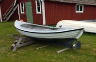 Jaktkanot, däckad snipa 15' med inombordare 7,5hk