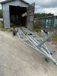 Båtrailer  4000kg med extra hjulaxel 
