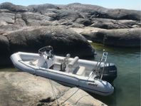 Ribbåt Gemini Waverider 550, Yamaha 115 fyrtakt 2007, traile