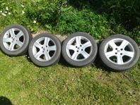 Sommar hjul på Peugeot originalfälgar