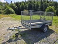 FOGELSTA obromsat släp FS1425, 80cm grindar tippbart