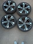 Volvo original 22 tum 5-Double spoke Black Diamond cut