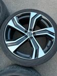 Volvo original 22 tum 5-Double spoke Black Diamond cut