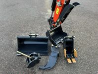 Minigrävare TW12p, Hydraulisk tumme, 3st skopor mm. ingår