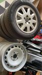 Michelin sommardäck + 4 renoverade plåtfälgar