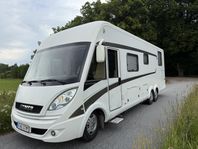 Hymer B798 SL. AC bodel via 560Ah Litiumbatt 700W solcell QB
