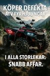 Defekta 4hjulingar köpes.!!