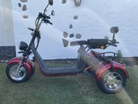 Elscooter Trehjuling-Röd 2000W.