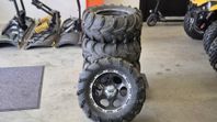 Atv däck fälg hjulpaket 27x12-14