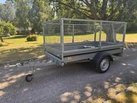 Fogelstasläp FS1425, 80cm grindar & lösa dubbade vinterdäck