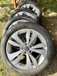 kompletta vinterhjul, friktion 215/55 R18 – Nästan som nya!