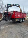 Tippvagn Metsjö Metax med kran FTG Moheda M50