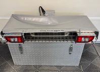 Lastkorg Rostfri + Alubox, kapell, nät, Heck-Pack