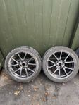 Tesla Model 3 vinterdäck original fälgar aero