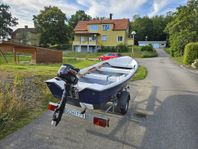 Jofa havsbris med Suzuki 4 (5) hk ink 80- trailer och ekolod
