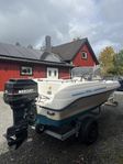 Bella 490R + Mercury 60hk + trailer