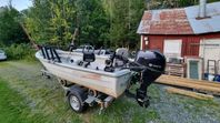 crescent 434. ny motor. Tk-kärra. fiskeutrustad