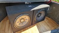 JBL baslåda & 1000w GAS pro 1001.1 slutsteg