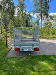 Släpvagn Respo bromsat med gallergrind och kapell
