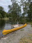Fin kanadensare Trapper och kanotvagn
