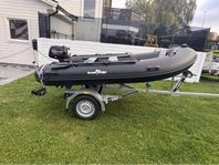 Great White gummibåt, Mercury motor och ekolod