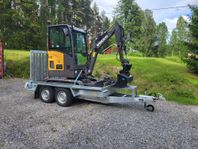 Uthyres minigrävare 1,8ton.