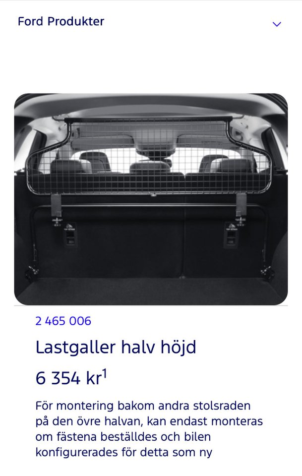 Lastgaller Ford Kuga 