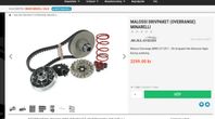 Malossi Drivpaket (Overrange) Minarelli